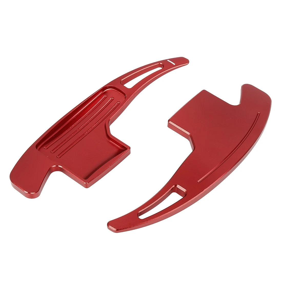 2X Aluminum Alloy Red Steering Wheel Shift Paddle for Ford Mustang (2015–2020)