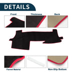 Dashboard Cover Mat for Toyota Mark X (2004–2020) Black Red