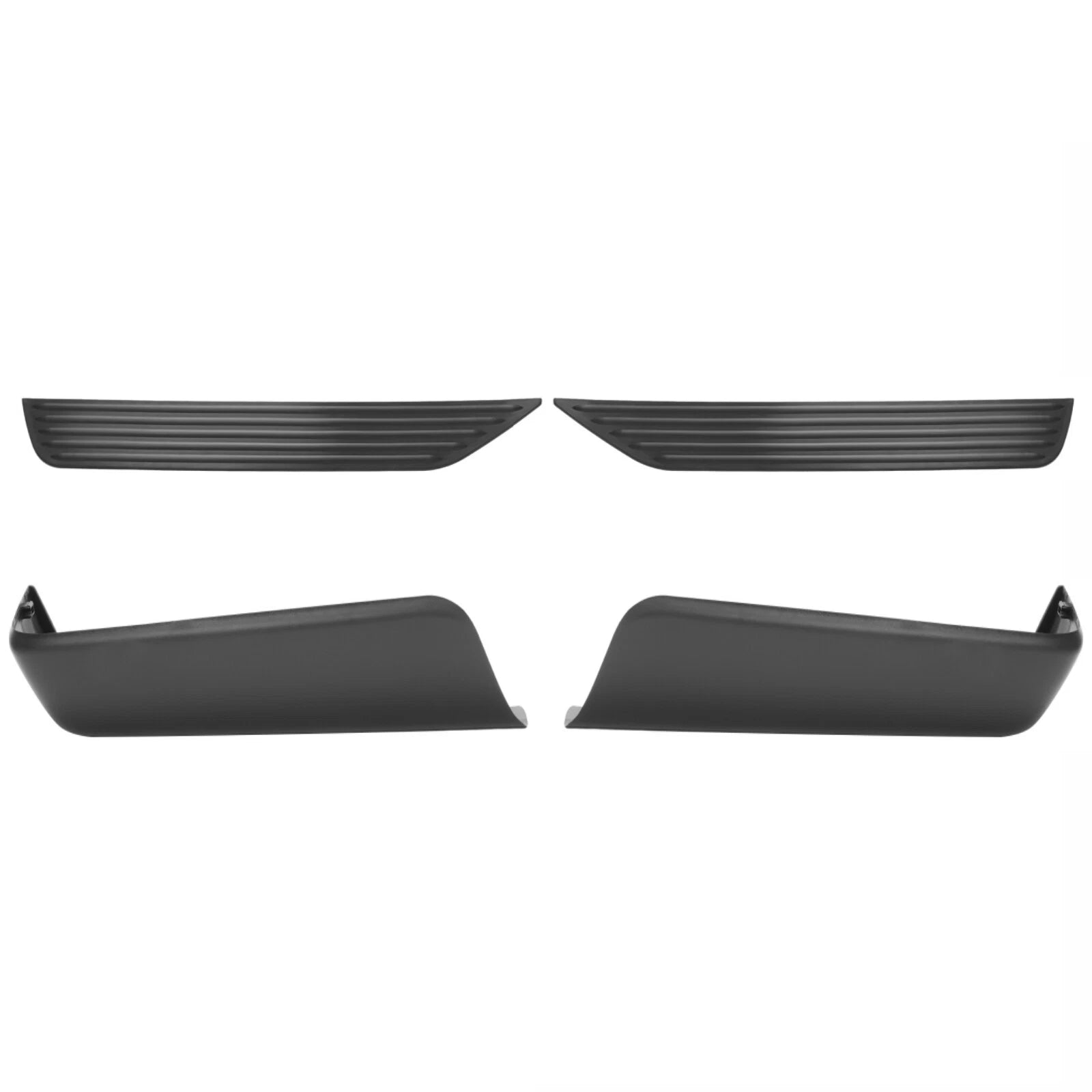Set of 2 Rear Step Bumper End Caps for Dodge Dakota (1997–2004)
