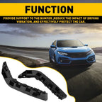 Front Bumper Support Bracket Retainer for Honda Civic (2016–2021)
