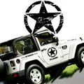 Army Star Distressed Vinyl Decal for Jeep Wrangler (2011–2020)