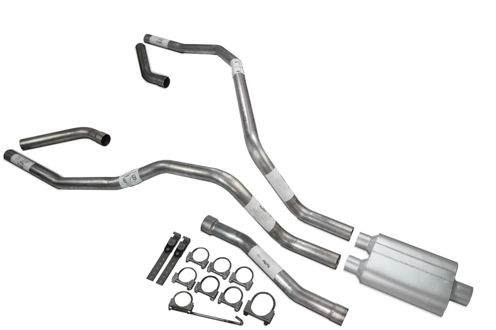 Dual Exhaust for Nissan Titan (2004–2006) 2.5 Inch 2 Chamber