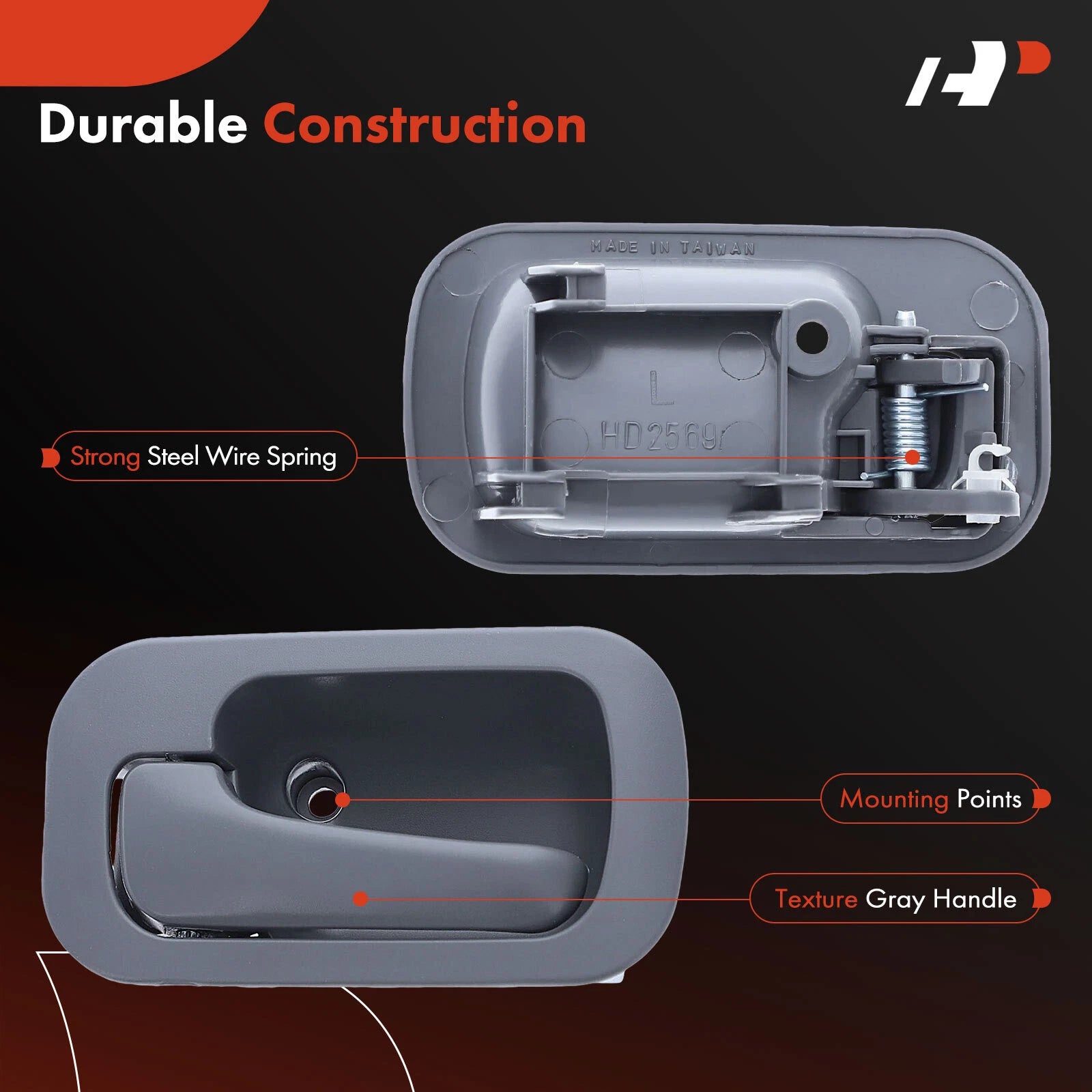 Left Interior Door Handle for Honda Civic (1992-1995) Sedan