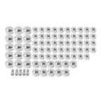 75X Chrome Engine Bolt Topper Caps for Harley Touring Road Street Glide (07-16)