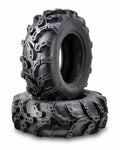 Set of 2 WANDA ATV/UTV Tires 25x8-12 25x8x12 6PR P375 Ultra Deep Tread