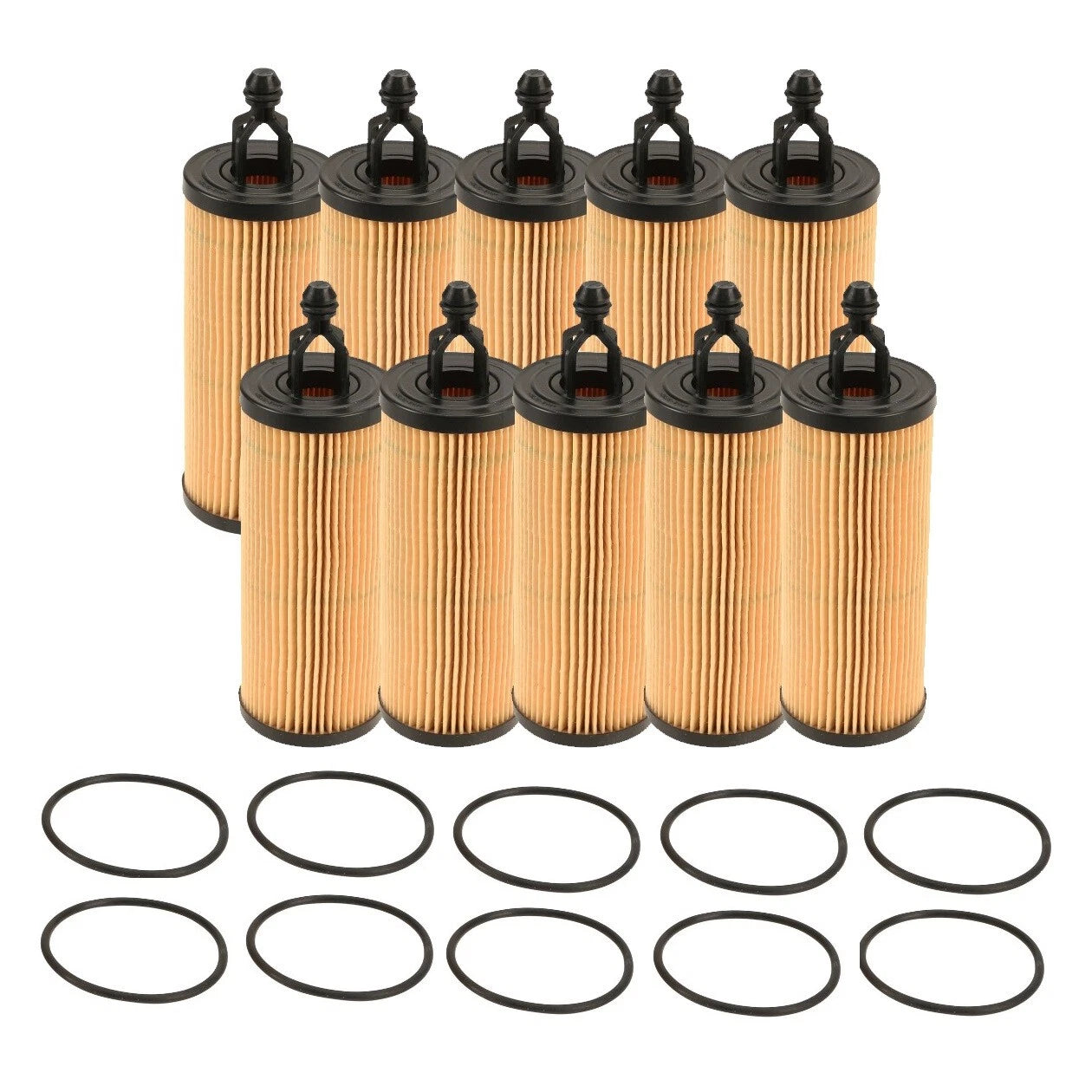 Set of 10 Engine Oil Filters for Chrysler Dodge Jeep Ram V6 (2011–2023)