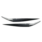 Carbon Fiber Front Headlight Eyebrow Cover Trim for Ford Fiesta (2013-2017)