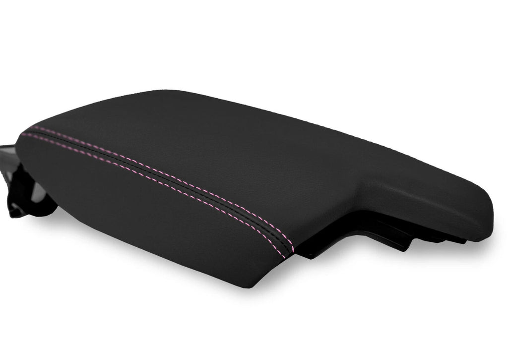 Center Console Lid Armrest for Subaru Crosstrek (2018–2020) - Pink Stitch