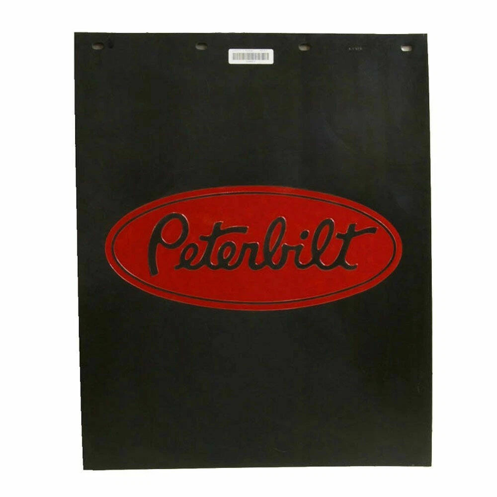Set of 2 Mud Flaps for Peterbilt Motors (24" x 30", Polyguard, Black)