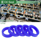 Set of 5 Oil Seal Rotary Shaft Seal 32x42x10mm High Pressure Blue