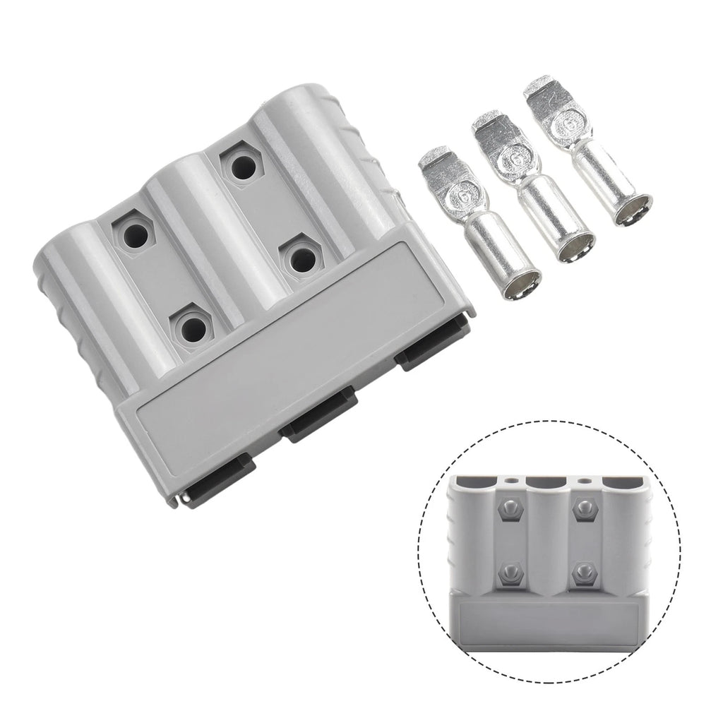 Set of 2 Anderson Plug Cable Terminal Battery Power Connector 50A/600V