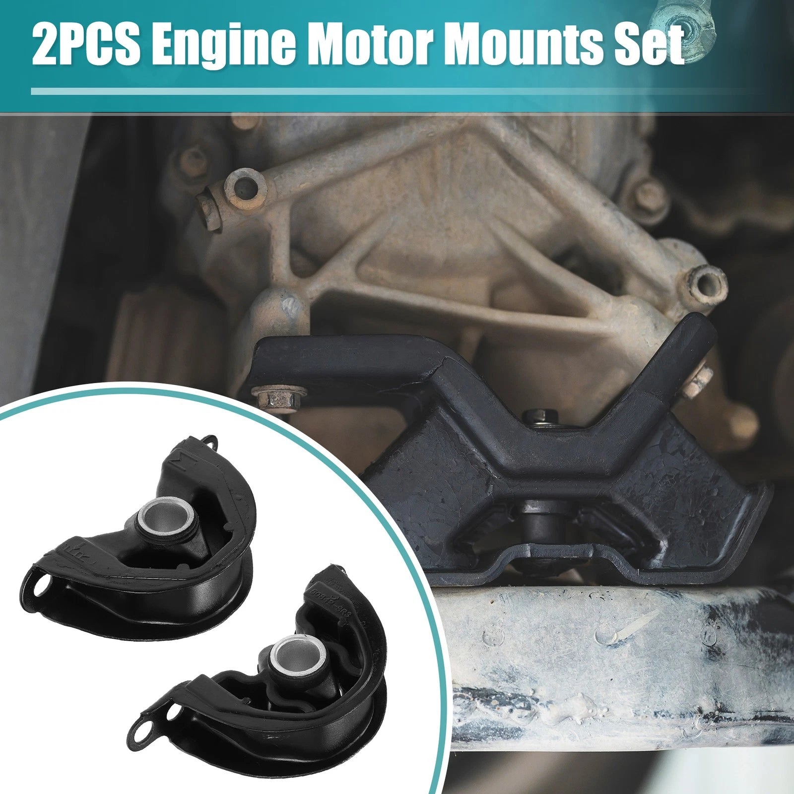 Set of 2 Engine Lower Motor Mounts for Honda Civic (1992–2000)