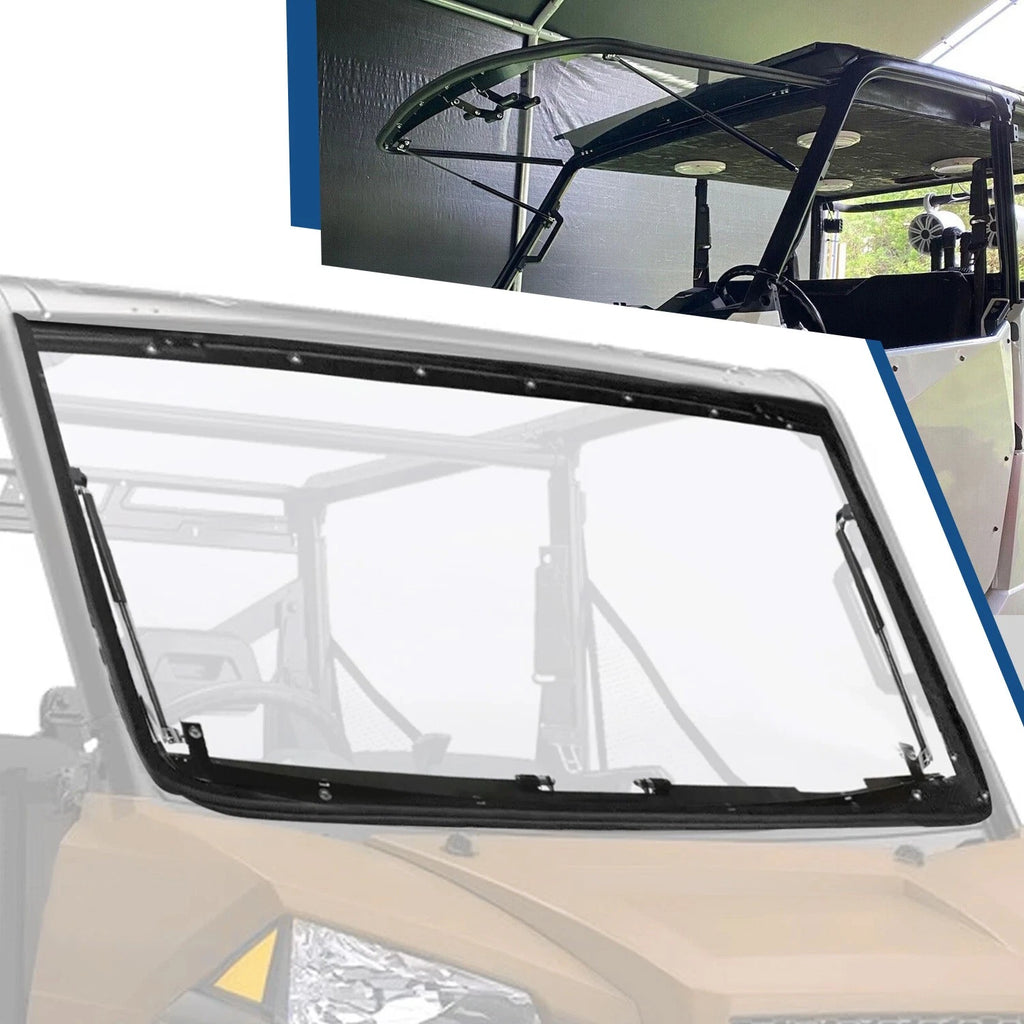 3-in-1 Flip Windshield with Hardware for Polaris Ranger XP 900 (2013–UP) / XP 1000 (2014–UP)
