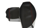 Leather Console Lid Armrest Cover for Audi Q7 (2007–2015) Red Stitch