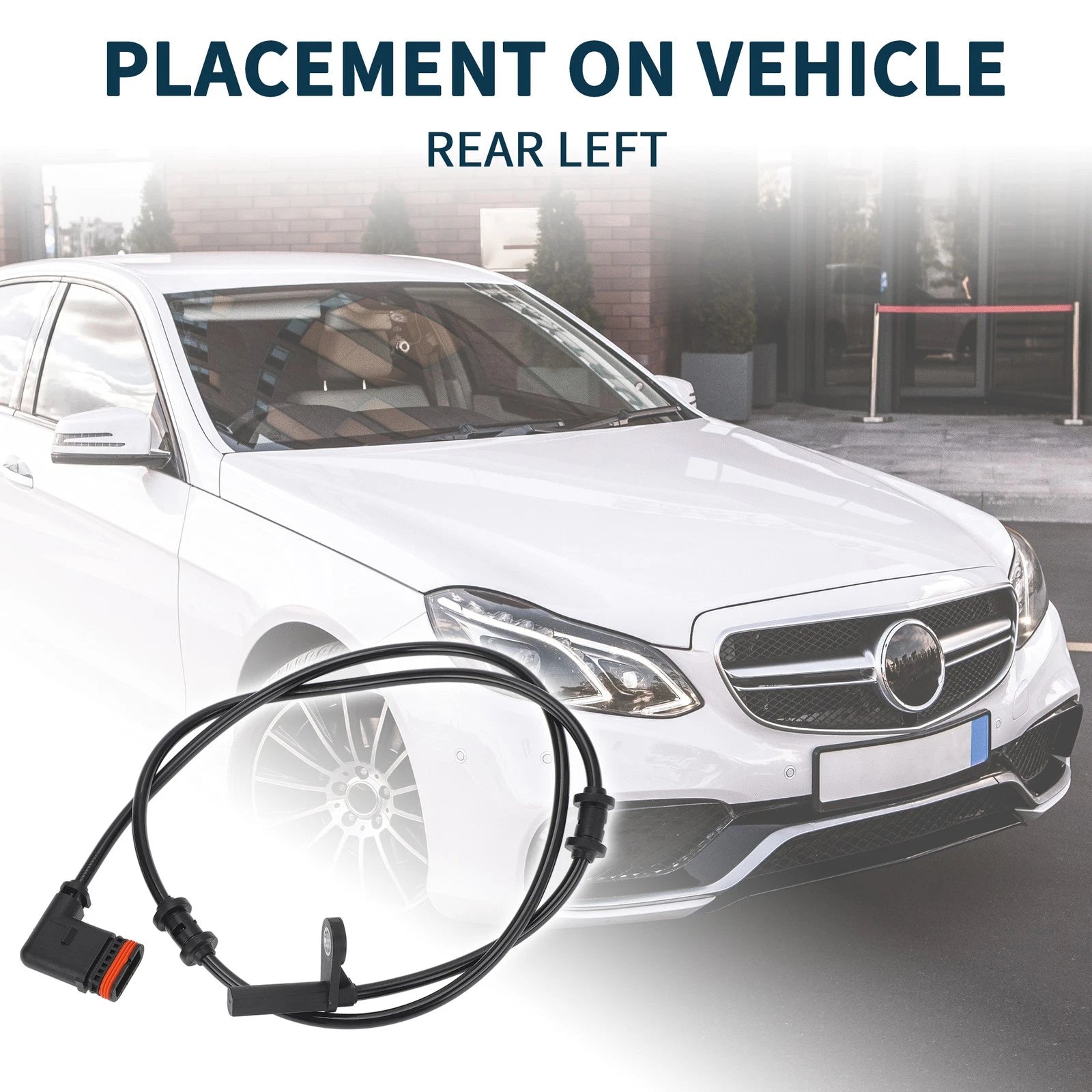Rear Left ABS Wheel Speed Sensor for Mercedes-Benz SLK280 (2007–2008) No.A1715400117