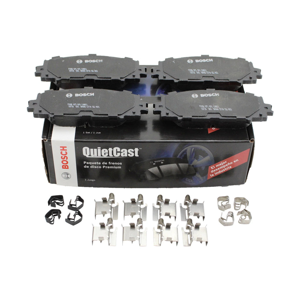 Bosch QuietCast Front Ceramic Brake Pads & Hardware for CT200h (2011–2017)