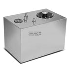 12 Gallon Top-Feed Polished Aluminum Fuel Cell Tank for Race Drift Vehicles