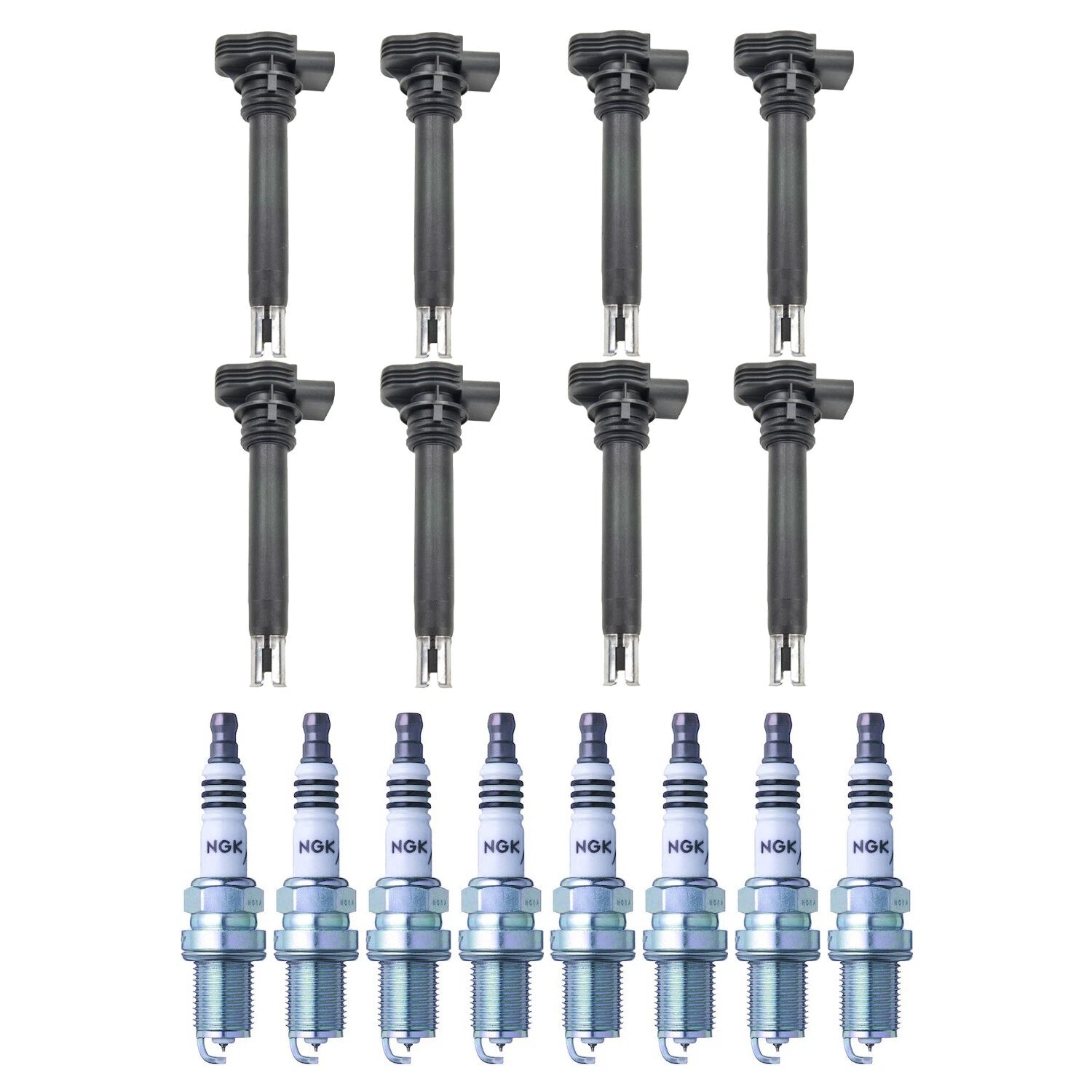 Set of 8 Ignition Coils & Iridium IX Spark Plugs for Audi R8 RS4 RS5 RS6 (2008–2021)