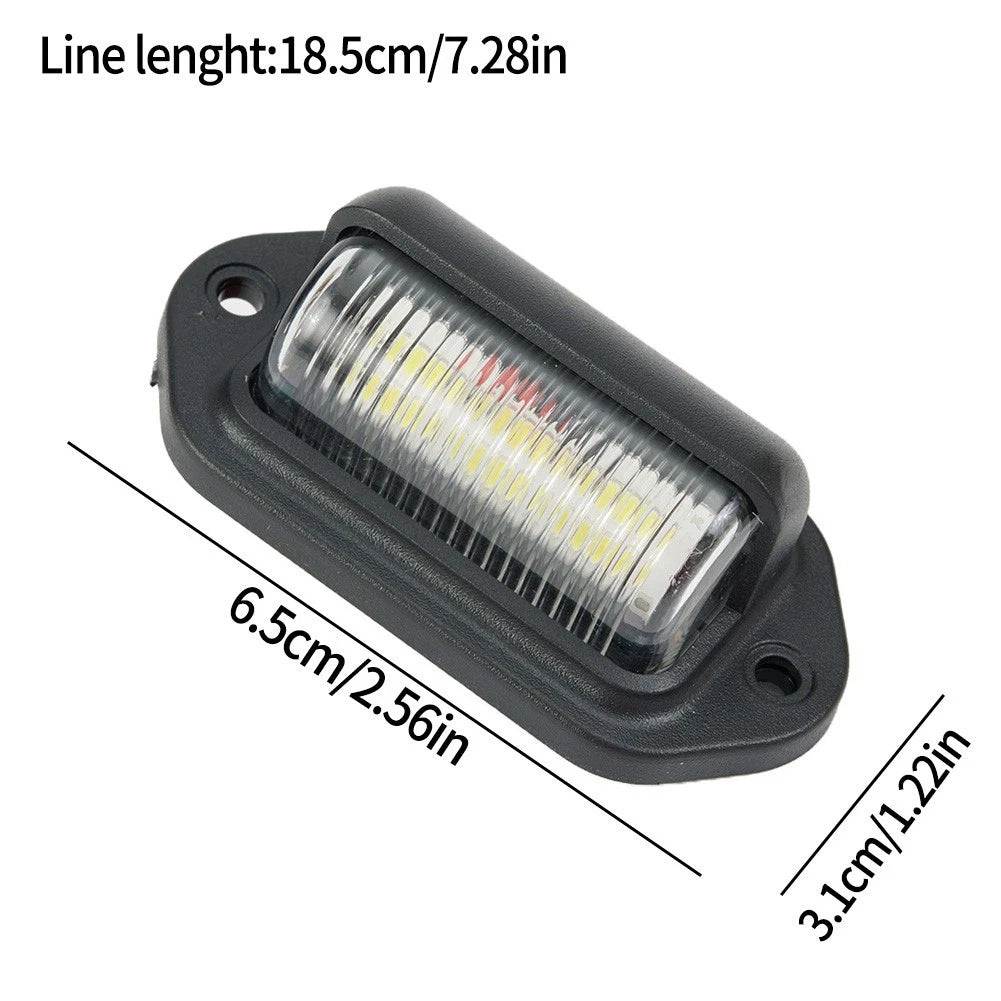 6 LED Waterproof License Plate Light for Car Boat Truck Trailer (12V)