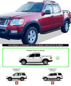 iBoard Black Running Boards for Ford Explorer Sport Trac (2007-2010)