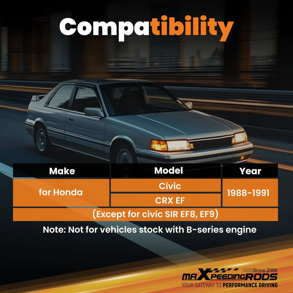 Front Traction Bar Tie Rods for Honda Civic CRX (1988-1991)