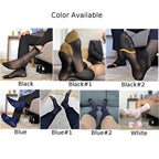 Set of 4 Sheer Stripe Socks for Men - Breathable Office Stockings