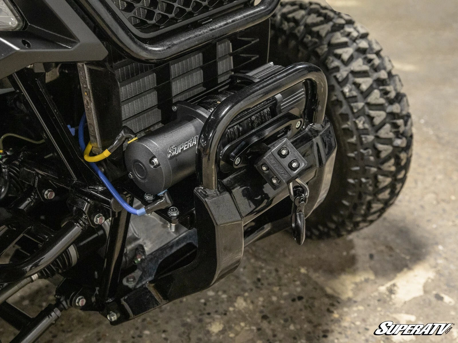 SuperATV Winch Mounting Plate for Honda Pioneer 500/520 (2017–2023)