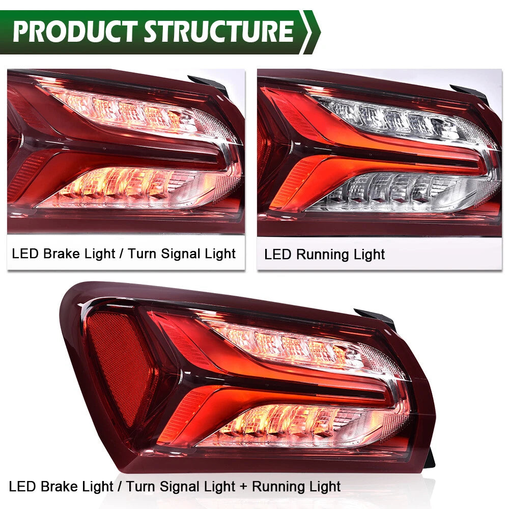 Left Side LED Tail Light Brake Lamp for Chevy Malibu (2019–2022)