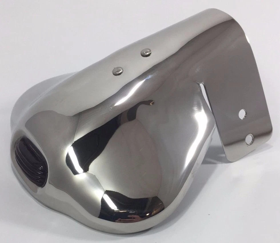 Exhaust Tip Stainless Steel Red Jewel Style for Universal Hot Rod (Universal)