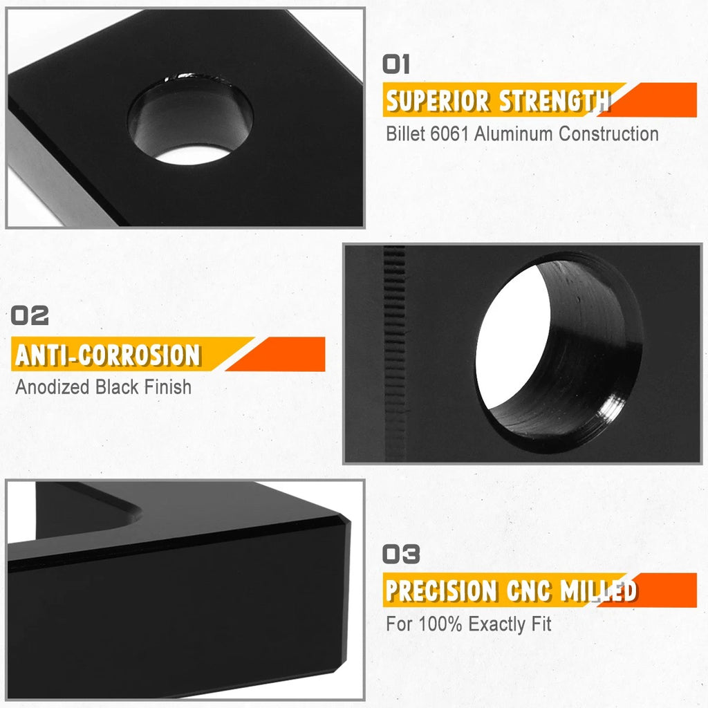 2X 2.5" Front Low Mount Lift Kit Spacers for Chevy Silverado/GMC Sierra 1500 (2007–2024)