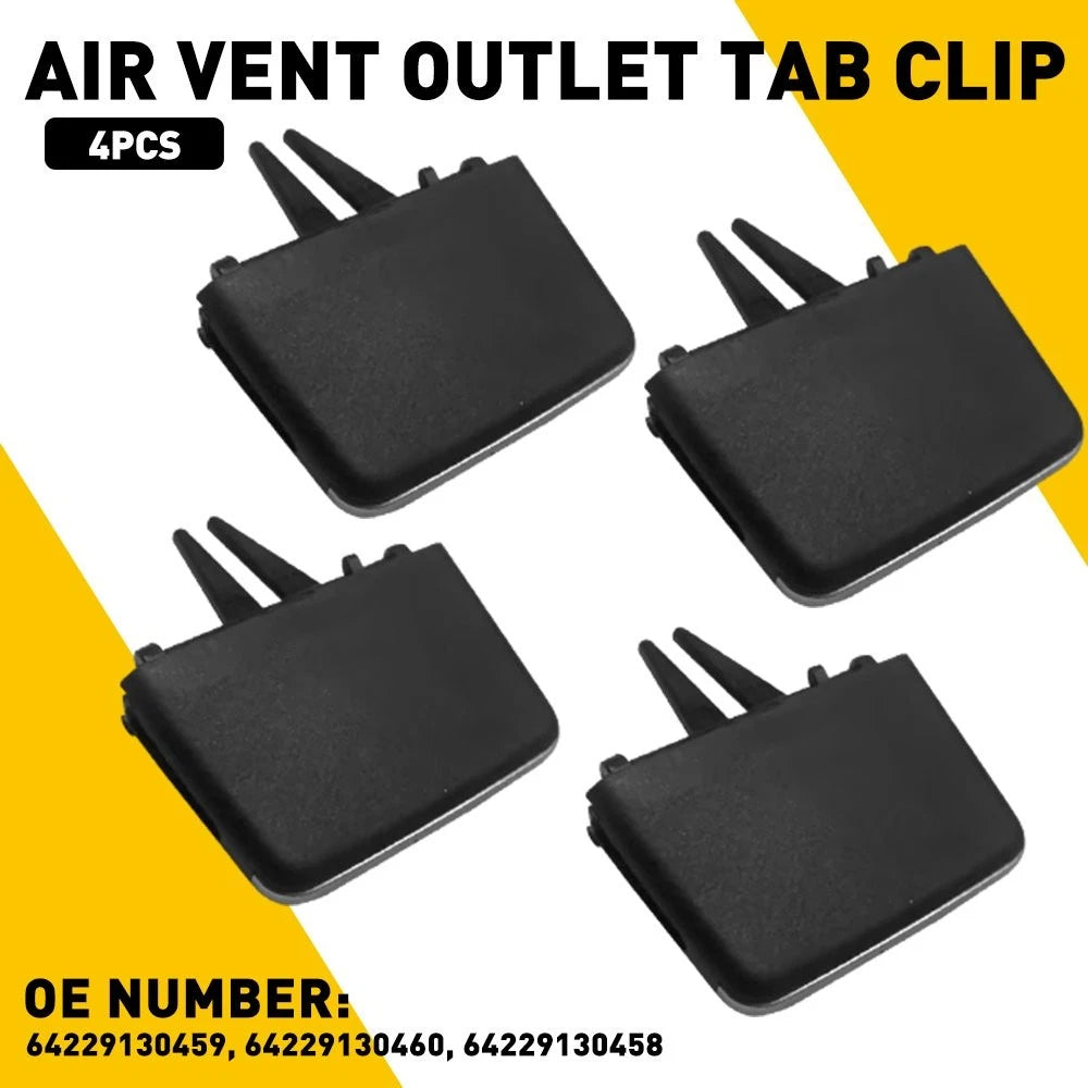 Set of 4 Air Conditioning Vent Outlet Tab Clips for BMW 3 Series E90 E91 (2005–2012)