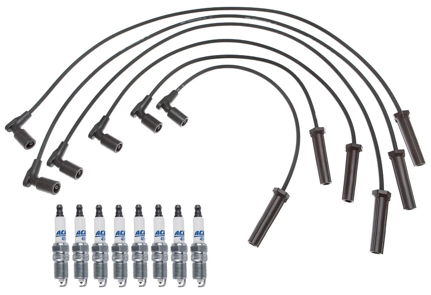 Pro Ignition Wire Set & ACDelco 8 Platinum Spark Plugs for Express 1500 (2003–2023)