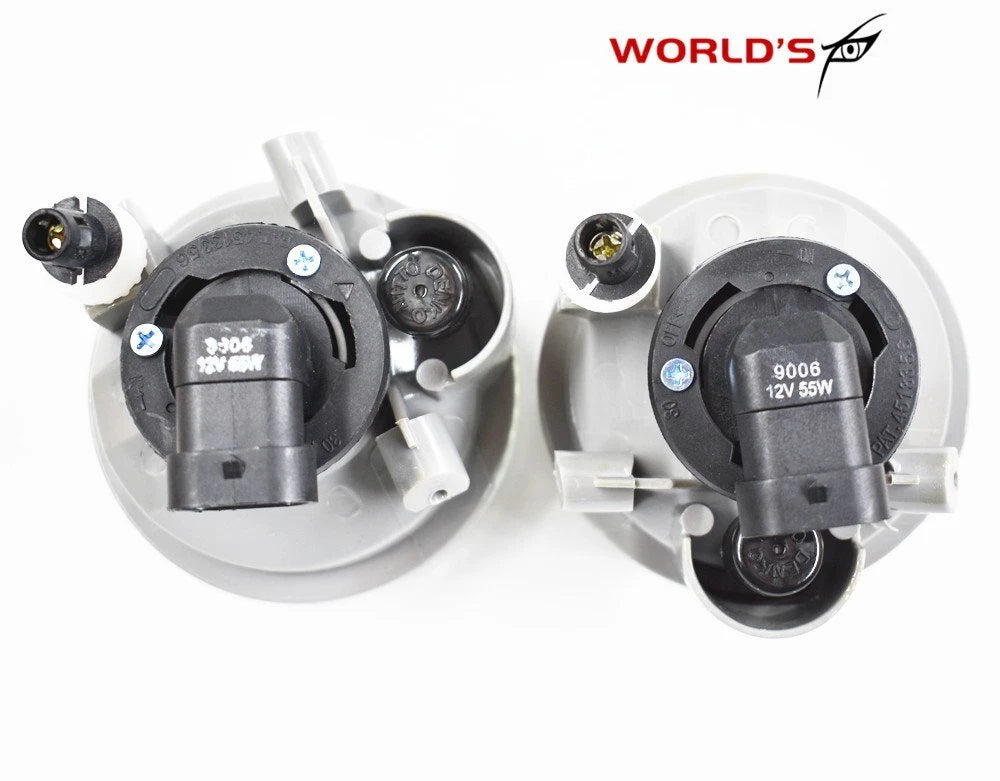 Set of 2 Fog Lights for Toyota Highlander (2004–2007) Clear Bumper