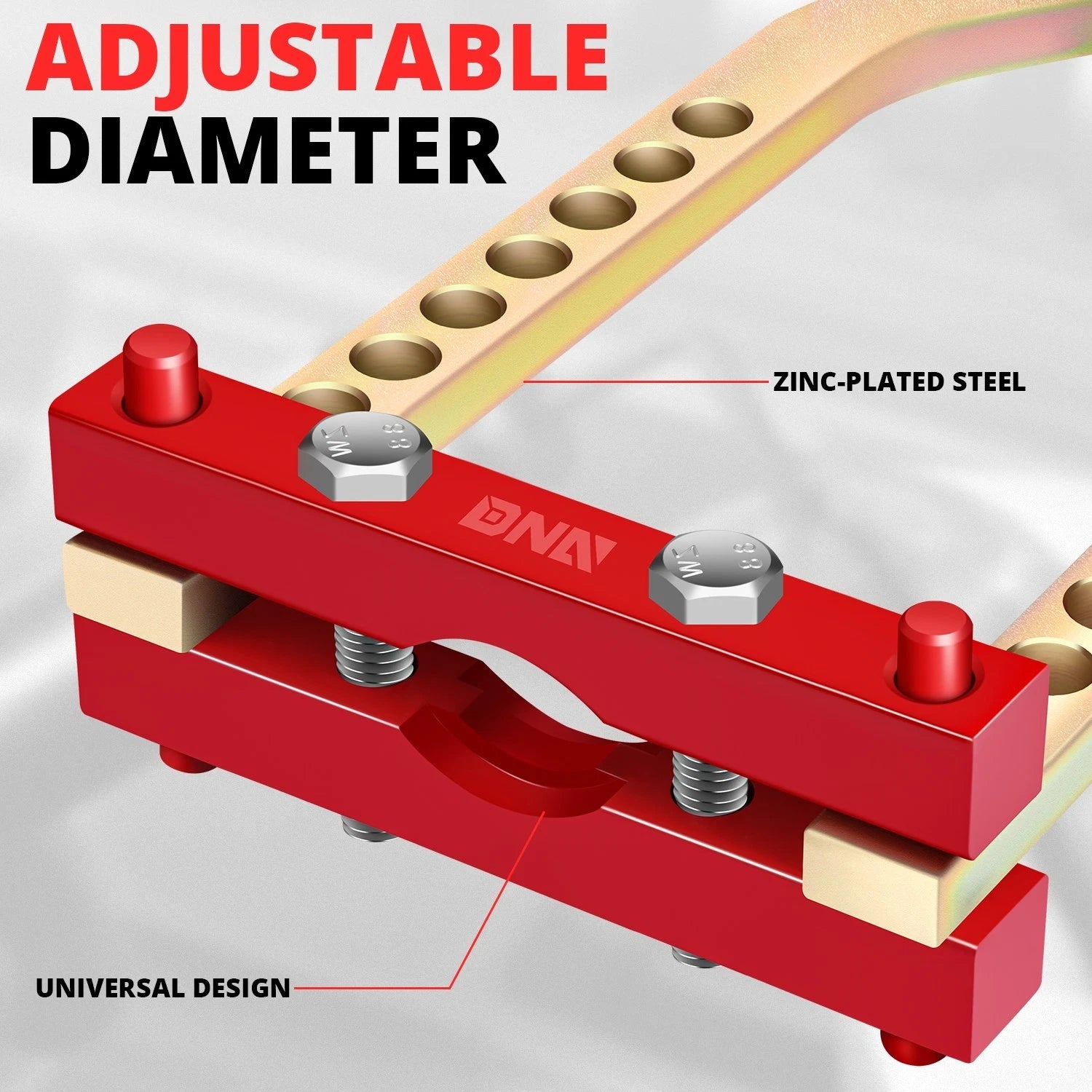 CV U-Joint Puller for Red/Gold Durable 9 Holes Zinc-Plated Steel