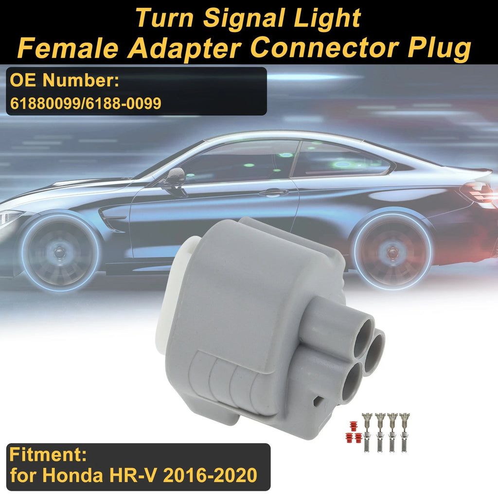 3 Pin Turn Signal Light Connector Plug for Honda HR-V (2016–2020)
