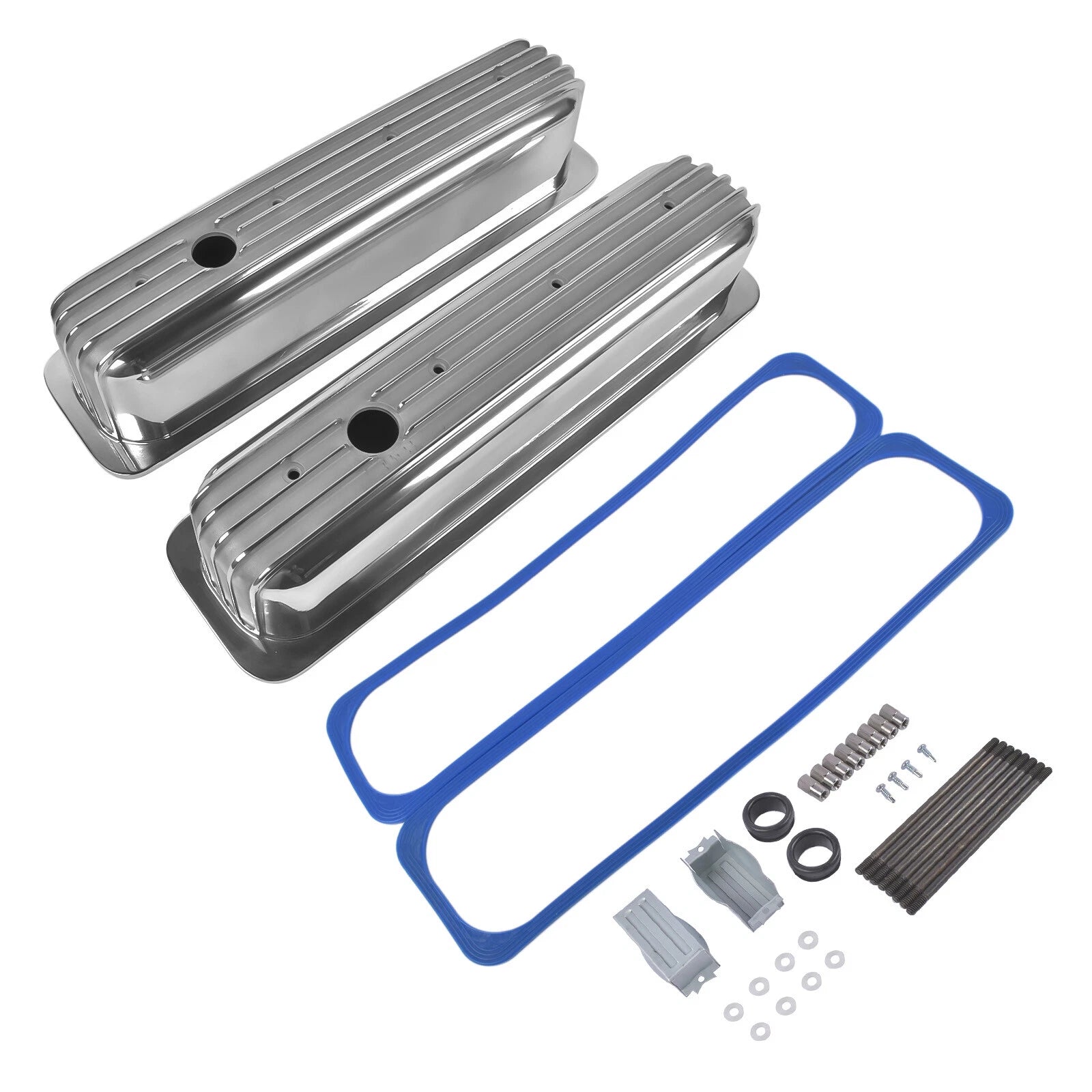 Aluminum Finned Valve Covers for Chevy SBC (450)