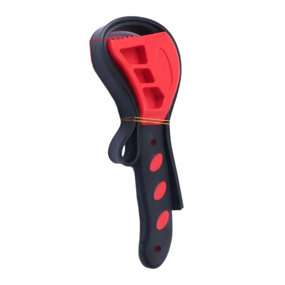 Adjustable Rubber Belt Wrench Multi Tool for Automotive Repair (6-8 Inch)