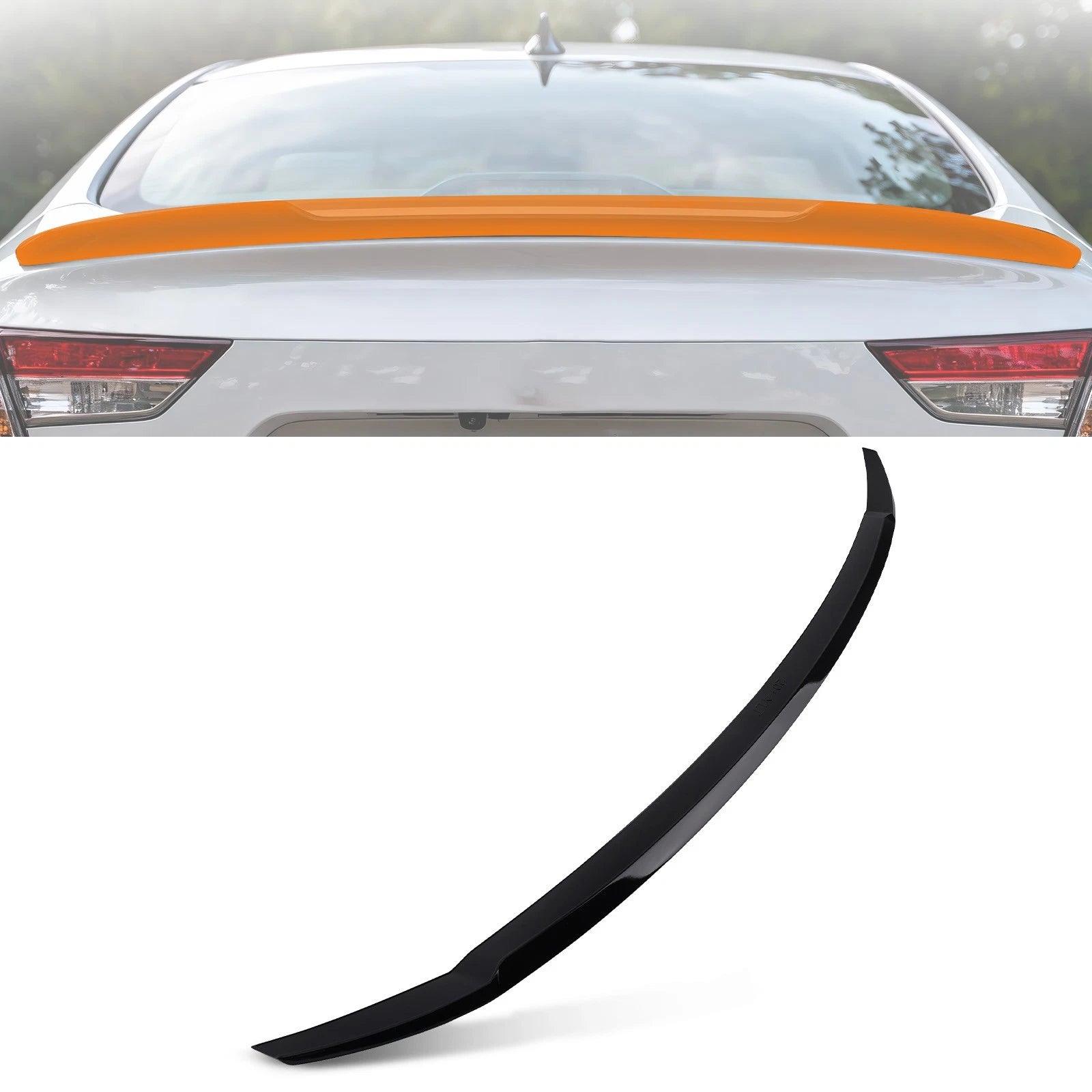 ABS Plastic Rear Trunk Lip Spoiler for Hyundai Elantra (2021–2024)