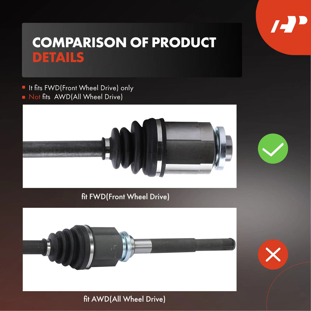 CV Axle Assembly Front Right for Mitsubishi Outlander (2009-2011)