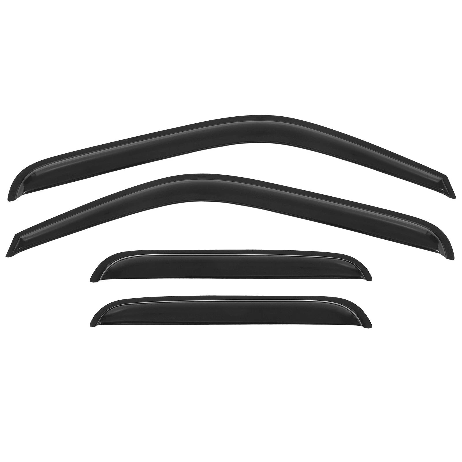 Acrylic Window Visor Sun Rain Deflector Guard for Chevy GMC Extended (1999–2006)