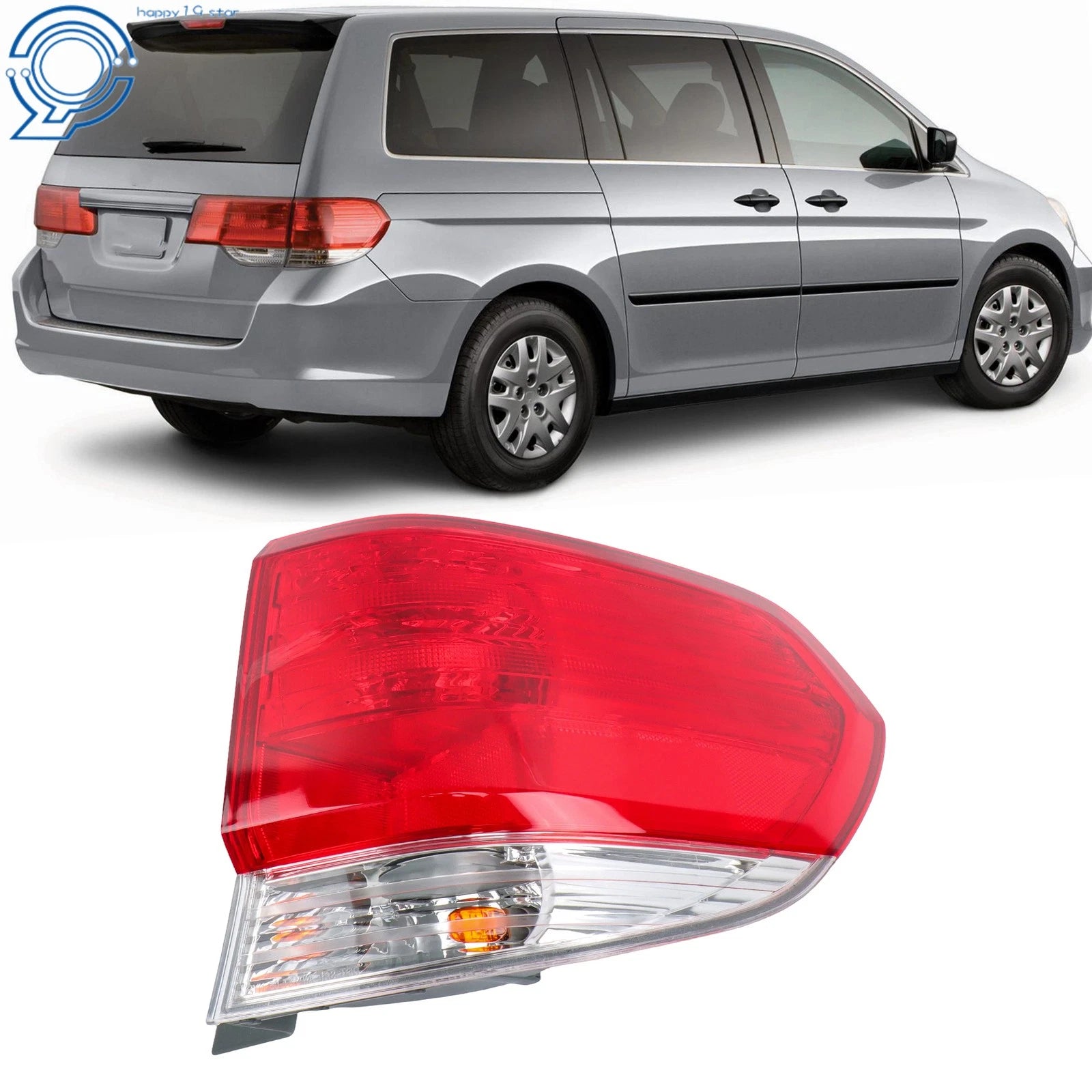 Halogen Tail Light for Honda Odyssey (2008-2010) Rear Outer Right Side