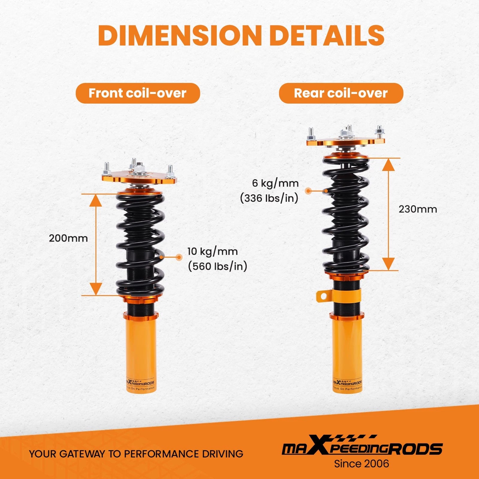 Coilovers Suspension Kit for Buick Century Regal Allure Impala (2000-2005)
