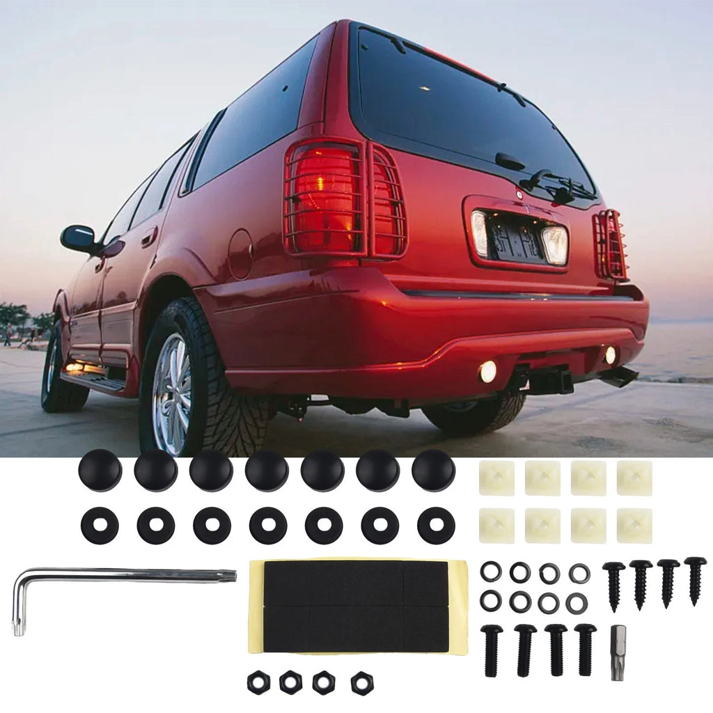 License Plate Screws for Universal Vehicles (Plastic + Stainless Steel)