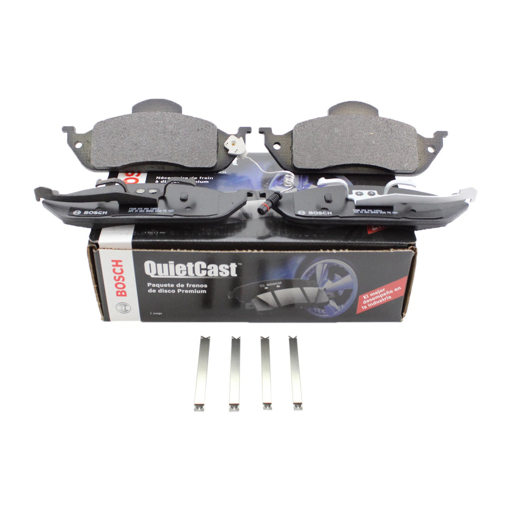 Set of 4 Bosch QuietCast Front Semi-Metallic Brake Pads for Mercedes W163 (1998–2005)