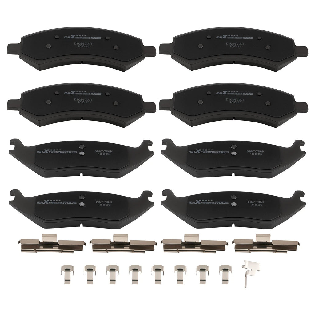 Front & Rear Ceramic Brake Pads Kit for Dodge Durango (2007–2009) P-1084 P-967