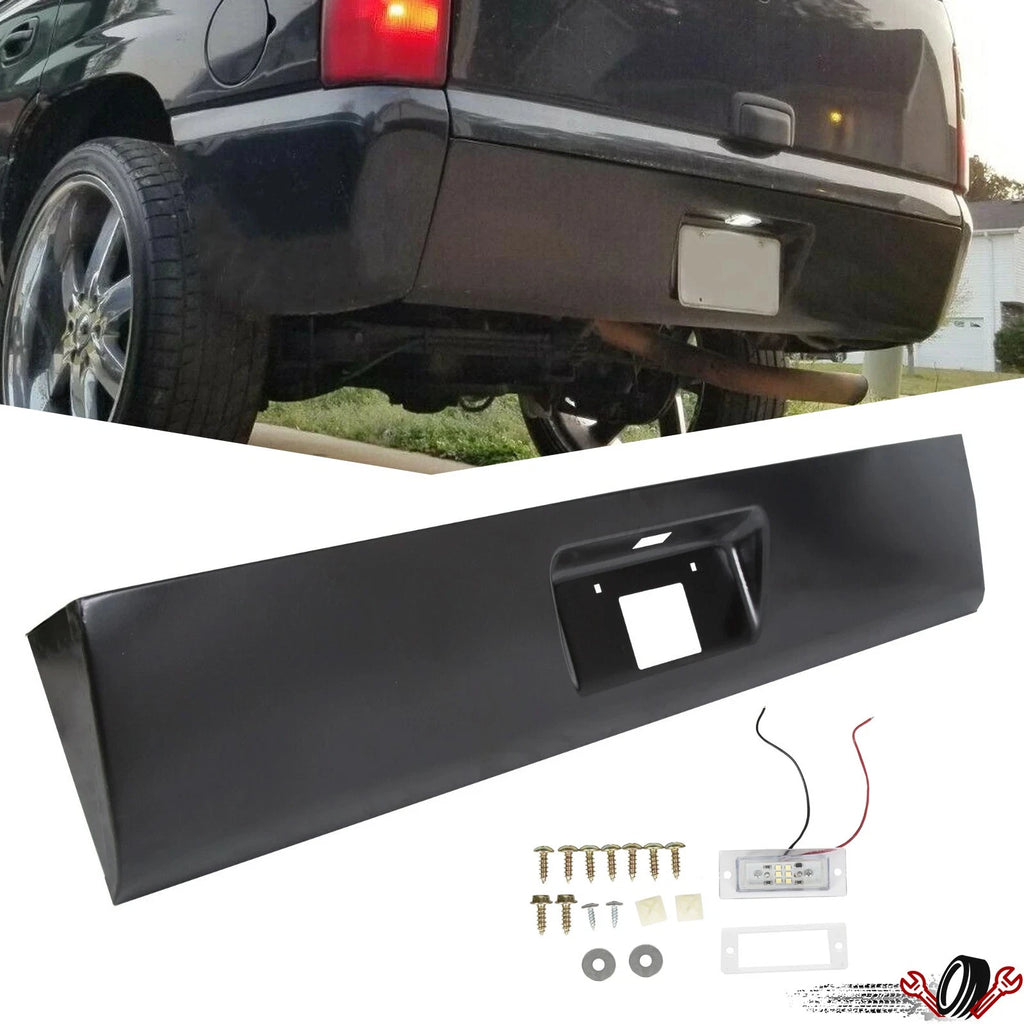 Rear Roll Pan Bumper with Light & Screws for Chevy Tahoe Suburban (2000–2006)