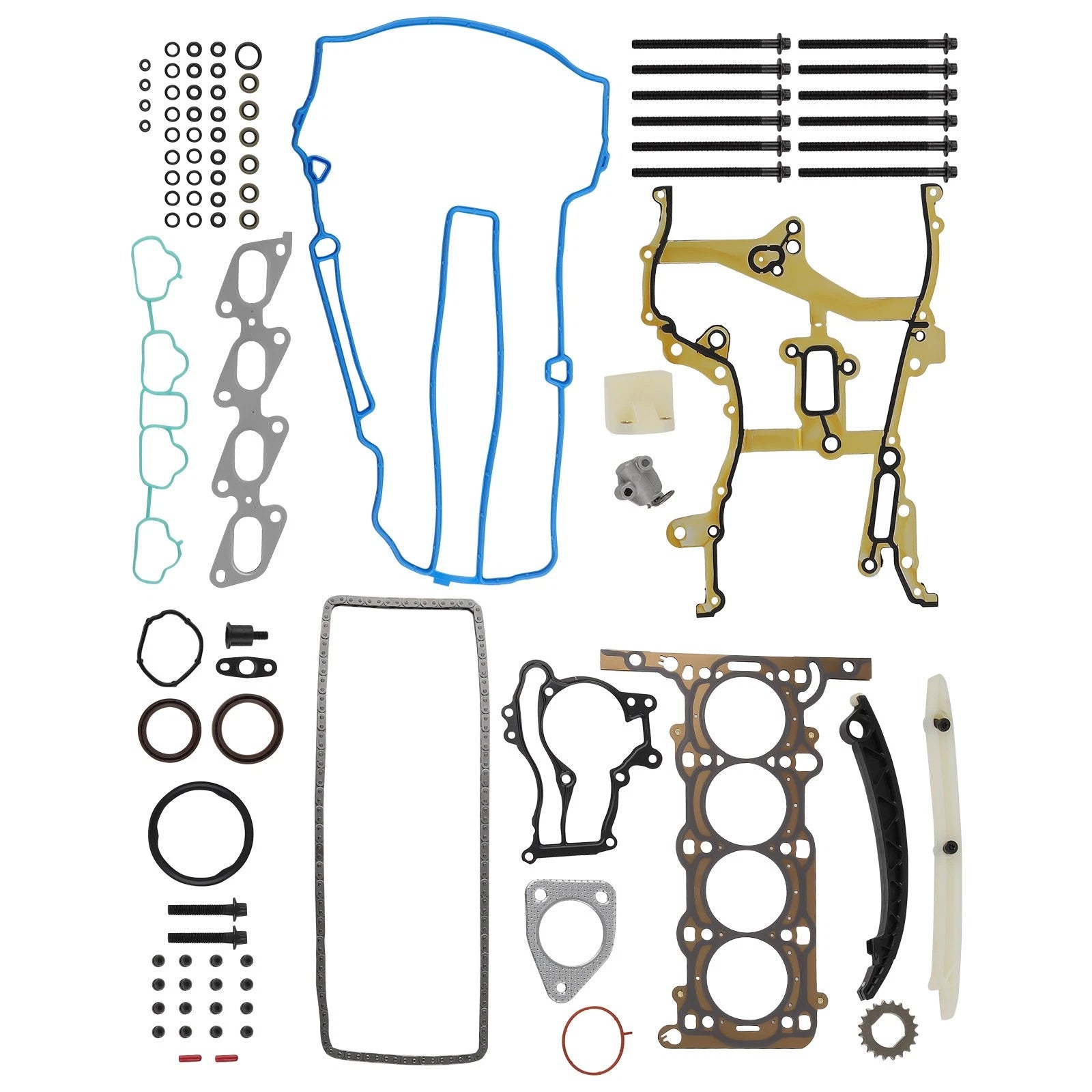 Set of Head Gasket Bolts & Timing Chain Kit for Buick Chevrolet Trax (2013–2020)