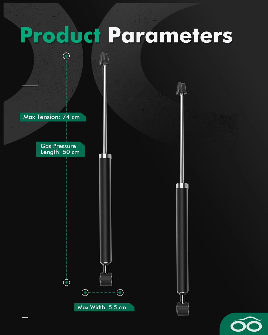 Rear Pair Shocks & Struts for Ford Fiesta (2011–2019) & Mazda 2 (2011–2014)