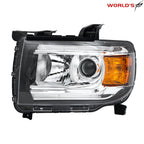 Set of 2 Halogen LED DRL Projector Headlights for GMC Canyon (2015–2022)