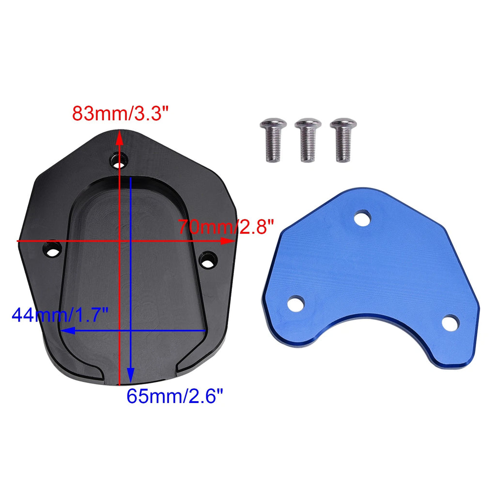 Kickstand Enlarger Plate Pad for Tiger Sport 660 (2022–2025) Blue